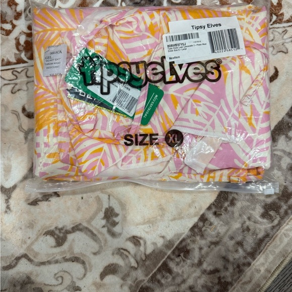 TIPSYELVES 
LUSH LEMONADE 2-PIECE MAXI DRESS SZ XL - Picture 9 of 10